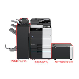 柯尼卡美能达 KONICA MINOLTA 458e A3黑白数码复合机 激光打印机 复印一体机(双纸盒+自动输稿器) 免费上门