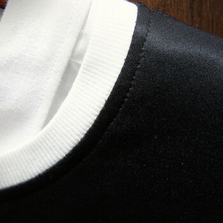 俞兆林（YUZHAOLIN）长袖卫衣 男士时尚印花套头长袖卫衣A301-302-Y84黑色2XL