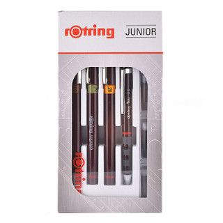 红环（rotring）补充墨水式针笔小型套装 ,0.2,0.3,0.5