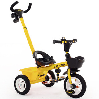 Babyjoey 童车手推车 Babyjoey 英国 儿童三轮车脚踏车1-3-5岁 简易自行车多功能手推车  小蜜蜂  黄色