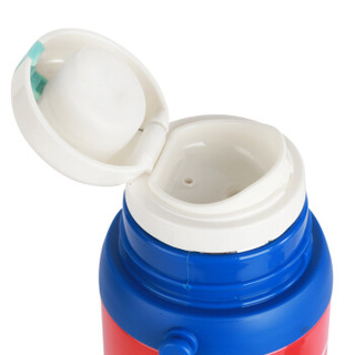 超级飞侠 婴儿童保温杯  宝宝三用学饮水杯 男女学生双盖吸管杯 保温壶500ML 蓝色