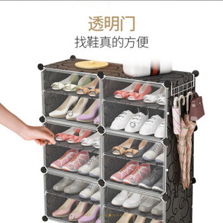 蔻丝 ColesHome 鞋柜简易现代简约组装超薄防尘大容量鞋架