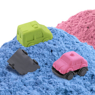 亲子企鹅 玩具太空彩沙泥 儿童手工DIY彩色粘土沙盘 男女孩汽车模具安全沙黏土 城市交通3斤装