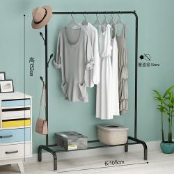 门扉 衣帽架 卧室挂衣架落地晾衣架阳台晒衣架单杆式晒衣架移动晾衣杆