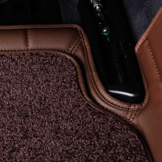 春洋（chunyang）殿堂地毯绒系列 奥迪Q5L 专车专用全包围双层汽车脚垫 黑色脚垫+黑色地毯绒