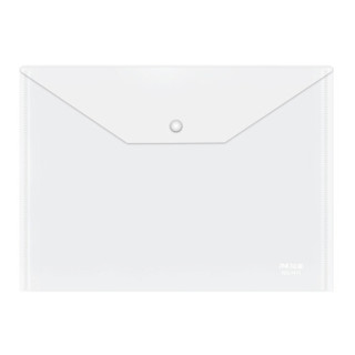 正彩（ZNCI）A4透明按扣文件袋/资料袋/档案袋 办公用品文具10个装 1411白色