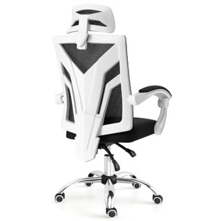 GE 百分之六电脑椅办公椅子 家用人体工学网布椅电竞椅转椅靠背椅老板可躺椅 黑色C3-W