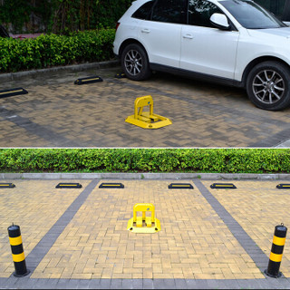 皇驰 车位地锁车位锁加厚防撞停车桩停车位挡车器反光防压八角锁 升级