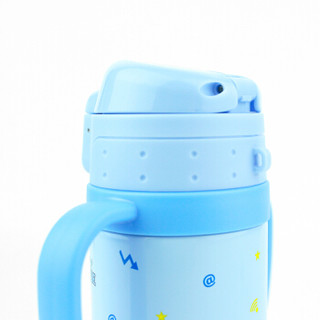 迪士尼婴儿童水杯 宝宝吸管杯卡通保温学饮水杯带锁扣防漏喝水壶 260ML 米奇