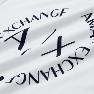 ARMANI EXCHANGE阿玛尼奢侈品男士字母针织休闲上衣8NZM87-Z9N1Z WHITE-1100 XL