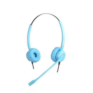 科特尔（CALLTEL)话务耳机 话务耳麦 话务员耳机/办公商务耳机客服/呼叫中心耳机H698N-DH蓝(3.5mm电脑双插）