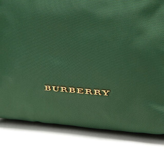 BURBERRY 0博柏利 女款赛车绿织物小号斜背式军旅背包双肩包 40759711