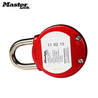 玛斯特（Master Lock）密码锁挂锁健身房柜门锁宿舍门锁文件柜锁1588D红色