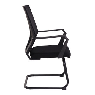 ZHONGWEI 中伟 家用电脑椅时尚办公椅弓形椅棋牌网布椅-黑色