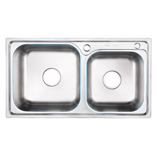 箭牌（ARROW）304不锈钢厨房水槽双槽套装洗菜盆洗菜池洗碗槽AEHS804302R