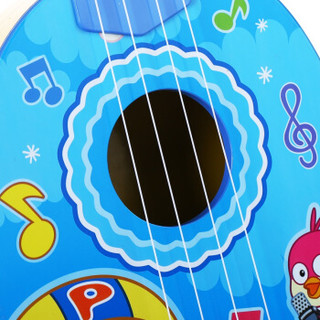 美澌嘉（MSj）啵乐乐儿童吉他玩具 儿童早教益智玩具 音乐启蒙可弹奏乐器 大号22寸 天蓝色