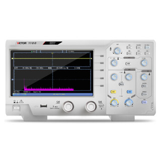 胜利仪器（VICTOR）数字示波器 100M 双通道存储 示波器带探头 示波仪 示波表 1G采样率 VC1100