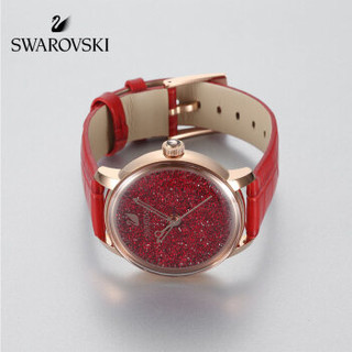 SWAROVSKI 施华洛世奇 Crystalline 红色女款手表 5295380