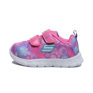 斯凯奇(SKECHERS)女童鞋 幻彩休闲鞋 轻便运动鞋女SK82187NAO3-PKMT 粉红色/多彩色06C\21.5码