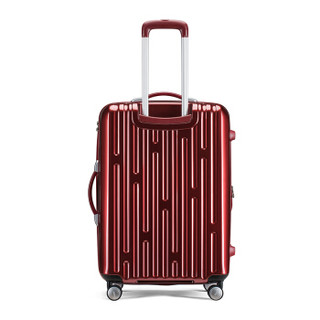 AMERICAN 26英寸商务男女大容量行李箱可扩展旅行箱 飞机轮TSA锁BI4酒红色