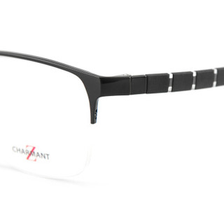 CHARMANT夏蒙 眼镜框男款半框Z钛眼镜架近视配镜光学镜架ZT19865 BK 54mm黑色