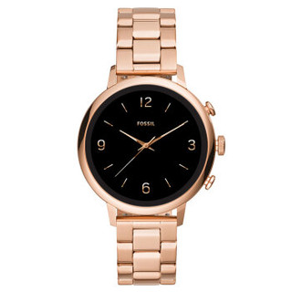 化石（Fossil）手表 第四代欧美时尚GPS运动智能触屏女表 新款女士时装表 明星同款玫瑰金钢带腕表FTW6018