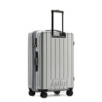 antler 安特丽 万向轮旅行箱包 商务行李箱男女拉杆箱 20英寸密码箱登机托运箱子 PC A857 银色