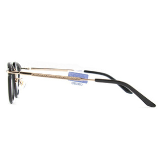 SEIKO精工 眼镜框男女款全框板材复古眼镜架近视配镜光学镜架H03087 P01 48mm 黑色