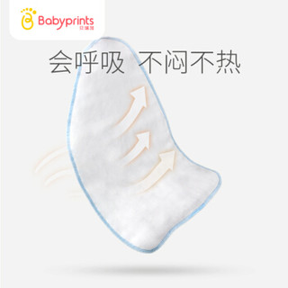 Babyprints儿童吸汗巾 新生婴儿宝宝隔汗垫背巾 纯棉纱布 5条装