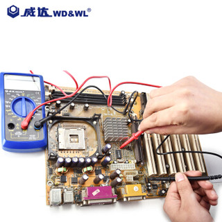 威达（WD&WL）数字万用表 电工测电表 钳形表 电压电流电阻表 64231-EM391 数显