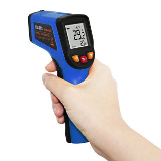 爱德克斯 手持式红外线测温仪工业高温测温枪测水温油温食品厨房电子温度计 DS400T（-50度~400度调节频率)