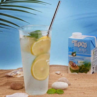 泰国进口果汁饮料 泰宝（TIPCO）天然椰子水 NFC100%饮料 1L*12瓶