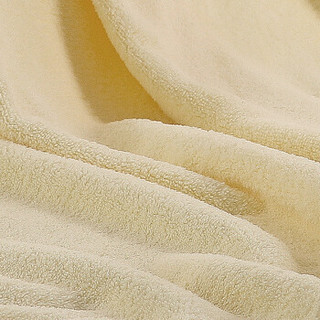 卡伴 (Curbblan) 婴儿浴巾微米吸水新生儿宝宝洗澡大毛巾 黄色100*120cm