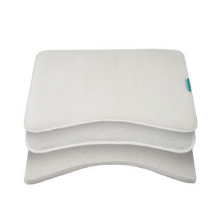 JaCe 泰国0-6岁三层调节高度儿童天然乳胶枕头可水洗枕芯 礼盒装 绿色升级版