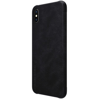 耐尔金（NILLKIN）苹果iPhone XS Max手机壳 秦系列手机保护皮套 黑色