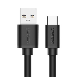 绿联 Type-C数据线 USB-C3.0快充手机充电线安卓转接头充电器电源线支持华为P20/Mate20荣耀小米8 1米20882黑