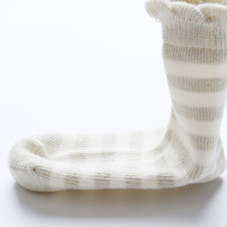 喜亲宝 婴儿袜子 宝宝彩棉地板四季用品 新生儿棉袜1双体验装 8-10cm(0-6个月）素色2019春款