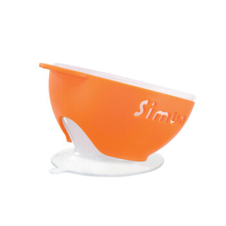 小狮王辛巴（simba）橘色 儿童餐具套装 婴儿辅食碗 宝宝吸盘碗