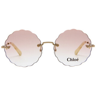 Chloé 蔻依 女士太阳镜 CE2147 717 茶色渐变镜片金色镜框 55mm