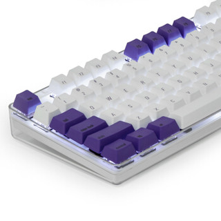 魔蛋（magicforce）108键机械键盘键帽 PBT材质 热升华 紫白