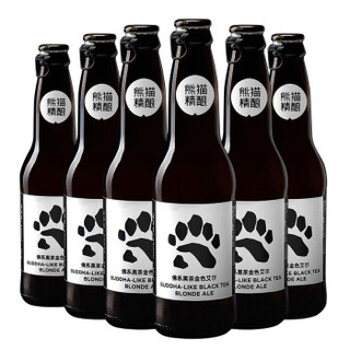 熊猫精酿（Panda Brew）佛系黑茶金色艾尔 精酿啤酒 国产啤酒 330ml*6瓶/箱