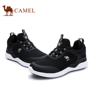 CAMEL 骆驼 时尚运动休闲缓震跑步鞋 A832330210 黑/白 40