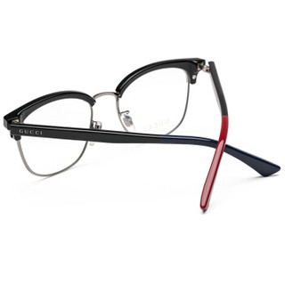 GUCCI 古驰 eyewear 中性款光学镜架 板材光学镜架 GG0409OK-003 黑色镜框 53mm