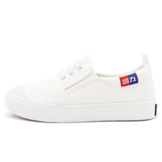 商品回力(warrior) 童鞋男女童休闲一脚蹬套脚学生鞋帆布鞋 wz17-117