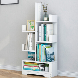 蔓斯菲尔（MSFE）书柜书架落地创意树形简易置物架4层