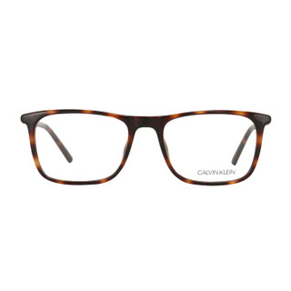 卡尔文·克莱恩（Calvin Klein）眼镜框 男女款玳瑁色板材光学近视眼镜架 CK6014 214  56mm