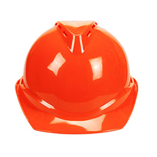 防砸抗冲击建筑防砸安全帽 (abs v型透气款) 橙色款