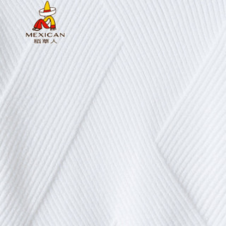 稻草人（MEXICAN）针织衫男韩版高领修身毛衣防风保暖打底衫 606 白色 XL