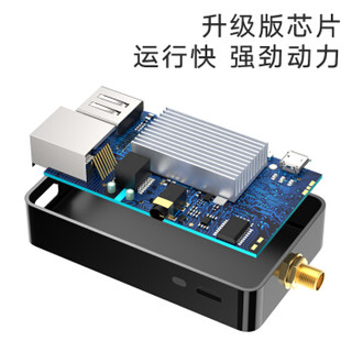 毕亚兹 无线同屏器HDMI 5G双频推送宝airplay手机连接电视投屏视频投影传输传屏 双频带路由器 R22-黑色