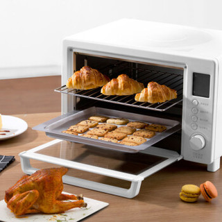 京东京造 家用多功能电烤箱 24升电子式智能菜单 智能预热 广域控温CR-KX01